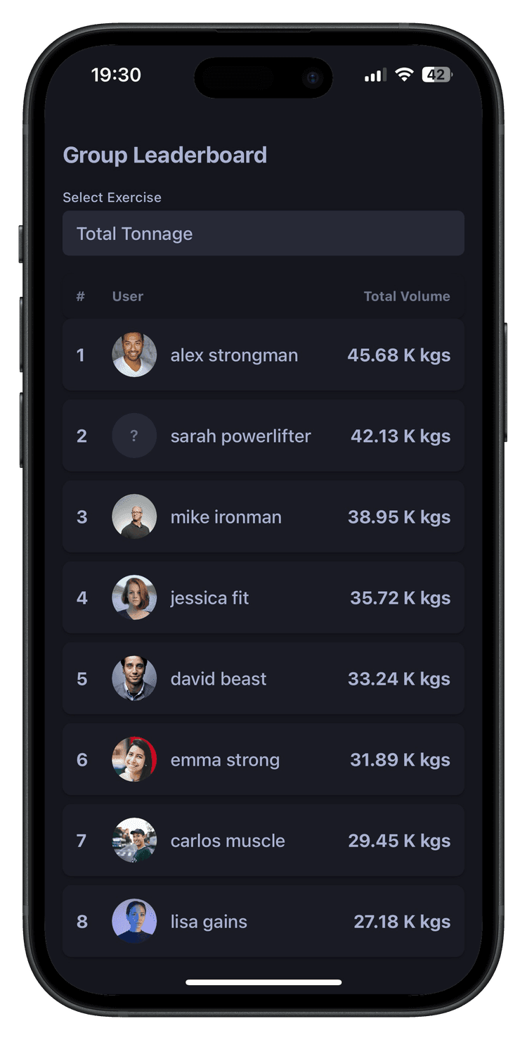Exercise library with detailed workout instructions